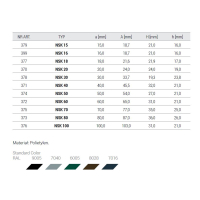 NASADKA NA SŁUPEK KWADRATOWA NSK 15 379 CZARNA