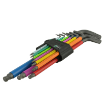 ZESTAW KLUCZY TRZPIENIOWYCH Z KULKĄ, BLACKLASER