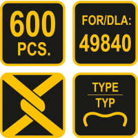 ZSZYWKI TYP E DO MOCOWANIA SIATKI