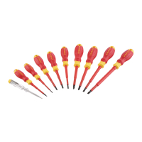 ZESTAW WKRĘTAKÓW VDE 10SZT 2PZ+5SL+TESTER