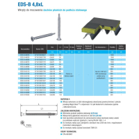 WKRĘT SAM.DO DACHÓW PŁASKICH EDS-B 4,8 X 70MM
