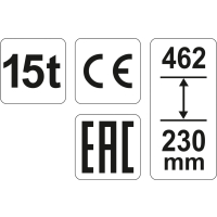 Podnośnik hydrauliczny słupkowy 15T Yato YT-17006