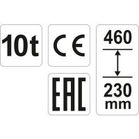 Podnośnik hydrauliczny słupkowy 10T Yato YT-17004