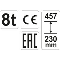 Podnośnik hydrauliczny słupkowy 8T Yato YT-17003