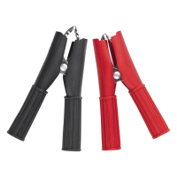 ZŁĄCZE KROKODYL 30A IZOLOWANE CZARNE DŁ.74MM