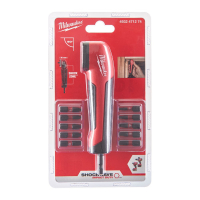 NASADKA UDAROWA KĄTOWA 1/4'' + BITY MILWAUKEE 4932471274