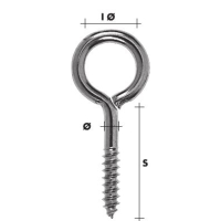 WKRĘTY OCZKOWE OCYNKOWANE 2.8*20*6MM