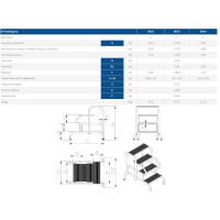 SCHODY DOSTAWNE 98CM 4 STOPNIE