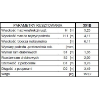 RUSZTOWANIE, TYP RA-1120S MODEL 351B