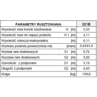 RUSZTOWANIE, TYP RA-1130 MODEL 321B