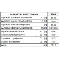 RUSZTOWANIE, TYP RA-1130 MODEL 324B