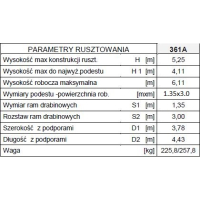 RUSZTOWANIE, TYP RA-1130S MODEL 361A