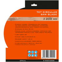 PIŁA SPIEKOWA 200MM 60 ZĘBÓW