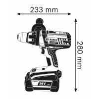 WIERTARKO-WKRĘTARKA AKUMULATOROWA GSR 36VE-2LI 2*4AH LI-ION