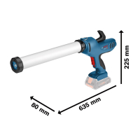 PISTOLET DO SILIKONU I KLEJU GCG-600 18V 0*AH
