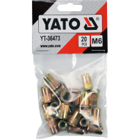 NITONAKRĘTKI STALOWE M6, 20SZT