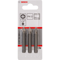 BIT PH2 51MM EH 3PCS