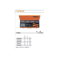 NITOWNICA BOCZNA 1741B Z ZESTAWEM 700 NITÓW