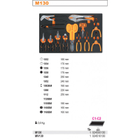 ZESTAW NARZĘDZI 13SZT W MIĘKKIM WKŁ.PROFILOWANYM