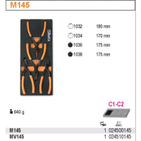 ZESTAW NARZĘDZI 4SZT W MIĘKKIM WKŁ.PROFILOWANYM