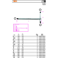 KLUCZ TRZPIENIOWY TYPU T 3MM BLISTER