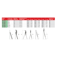DRABINA TRZYELEMENTOWA 3X9 SZCZEBLI AK280.3