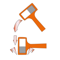 MŁOTEK BEZODRZUTOWY 940 G, MONOLITYCZNA KONSTRUKCJA