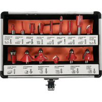 ZESTAW FREZÓW WIDIOWYCH DO DREWNA 15 CZĘŚCI