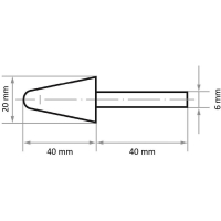 ŚCIERNICA TRZPIENIOWA KE 2040.06 SIC-ALU 80 V27 W