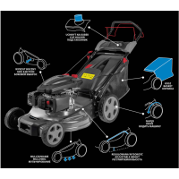 KOSIARKA SPALINOWA 4.0KM, 50CM, KOSZ Z NAPĘDEM