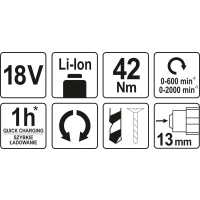 WKRĘTARKA BEZSZCZOTKOWA 18V BEZ AKUMULATORA
