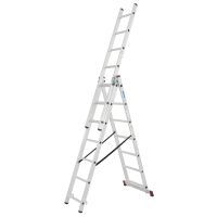 DRABINA ALUMINIOWA 3-ELEMENTOWA CORDA 3*7 SZCZEBLI