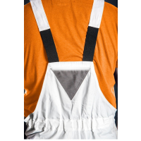 SPODNIE ROBOCZE NA SZELKACH BIAŁE HD ROZMIAR M/50