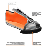 PÓŁBUT ROBOCZY SB, STALOWY PODNOSEK, R43