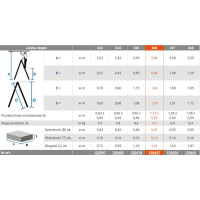 DRABINA ALUMINIOWA DWUSTRONNA DOPPLO 2*6 SZCZEBLI
