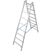 DRABINA ALUMINIOWA DWUSTRONNA STABILO 2*8 SZCZEBLI