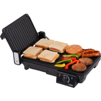 GRILL ELEKTRYCZNY STOŁOWY 2W1, 2000W, 40.5*25CM