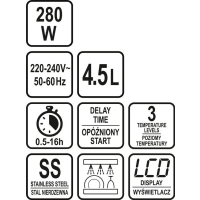 WOLNOWAR 290W, 4.5L. Z CZASOMIERZEM