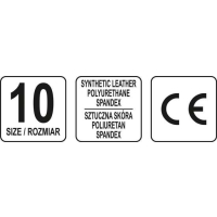 RĘKAWICE BEZ PALCÓW ROZMIAR 10