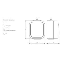 B2 GNIAZDO POJEDYNCZE N/T Z/U IP54 BIAŁE KLAPKA BIAŁA