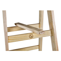 DRABINA DREWNIANA BRAKET STANDARD 2X6 SZCZEBLI 182CM