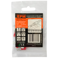 KOŃCÓWKA WSUWANA IZOLOWANA 0.5-1.5MM 0.8-6.35 10 SZTUK