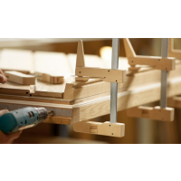 ŚCISK DŹWIGNIOWY STOLARSKI DREWNIANY HKL 200*110MM