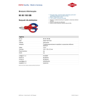 NOŻYCZKI UNIWERSALNE DLA ELEKTRYKÓW 155MM