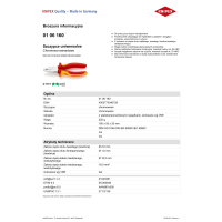 SZCZYPCE UNIWERSALNE VDE 1000V 160MM