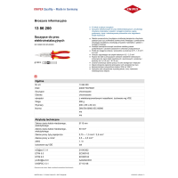 SZCZYPCE DO PRAC ELEKTROINSTALACYJNYCH IZOLOWANE 200MM