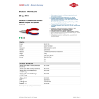 SZCZYPCE UNIWERSALNE Z OSTRO ZAKOŃCZONYMI SZCZĘKAMI
