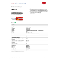 SZCZYPCE TNĄCE BOCZNE O ZWIĘKSZONYM PRZEŁOŻENIU 180MM