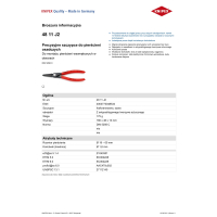 PRECYZYJNE SZCZYPCE DO PIERŚCIENI WEW.PROSTE 180MM