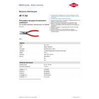 PRECYZYJNE SZCZYPCE DO PIERŚCIENI ZEW.PROSTE 180MM